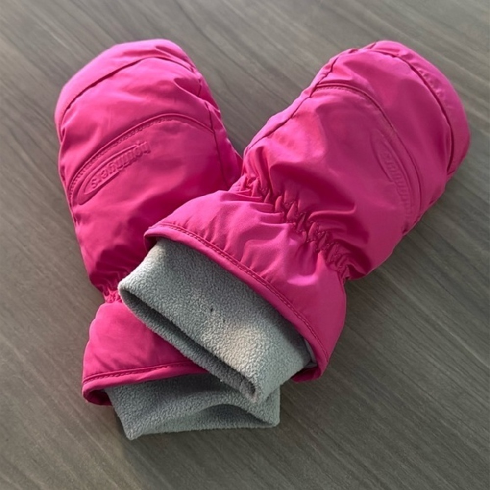 HotFingers pink fleece lined mittens youth xlarge
